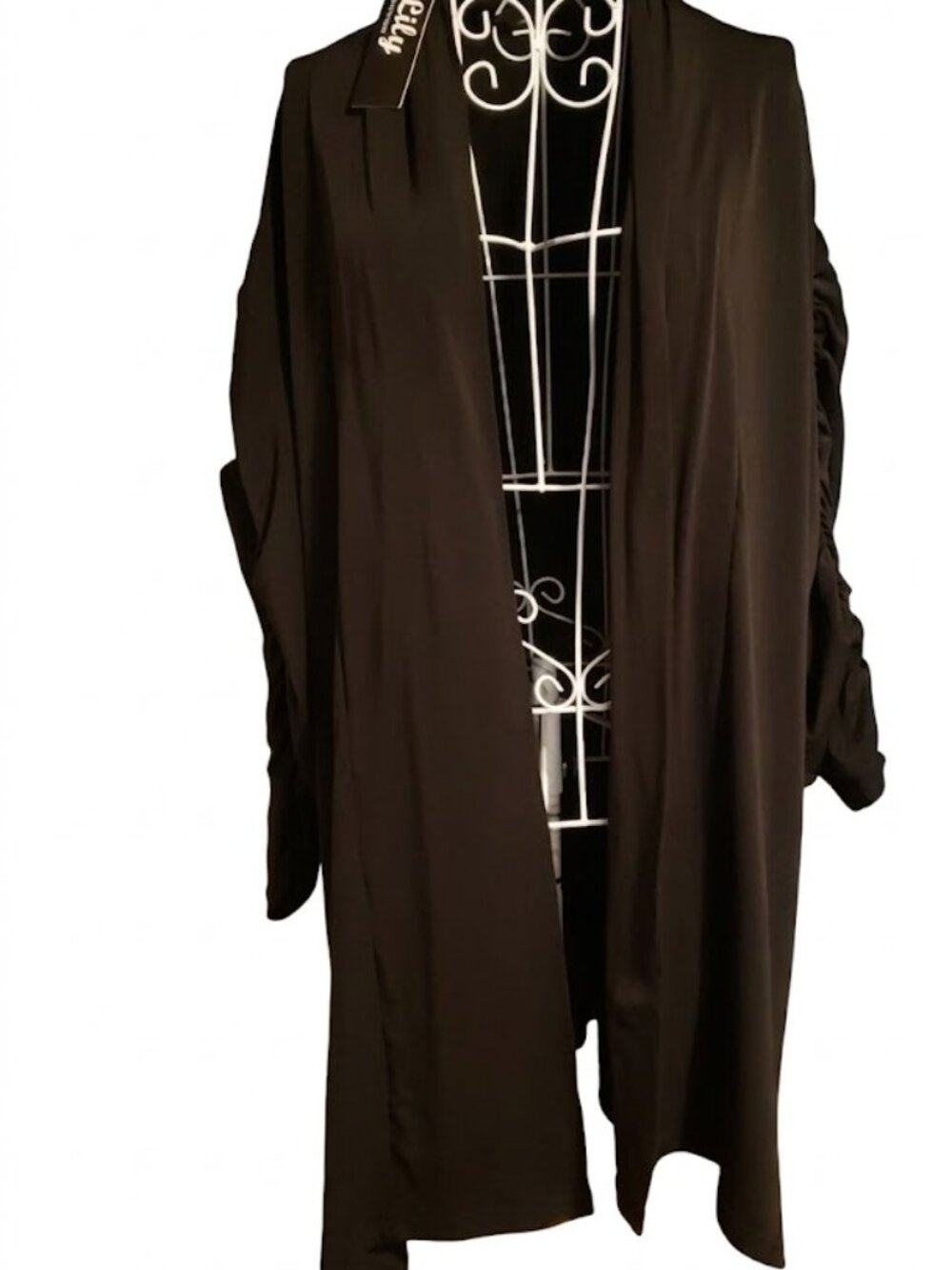 NWT Lily by Firmiana black cardigan sz 4X
